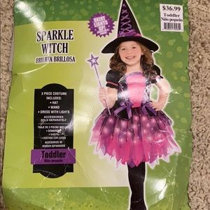 Witch costume with hat Toddler 3-4 years old